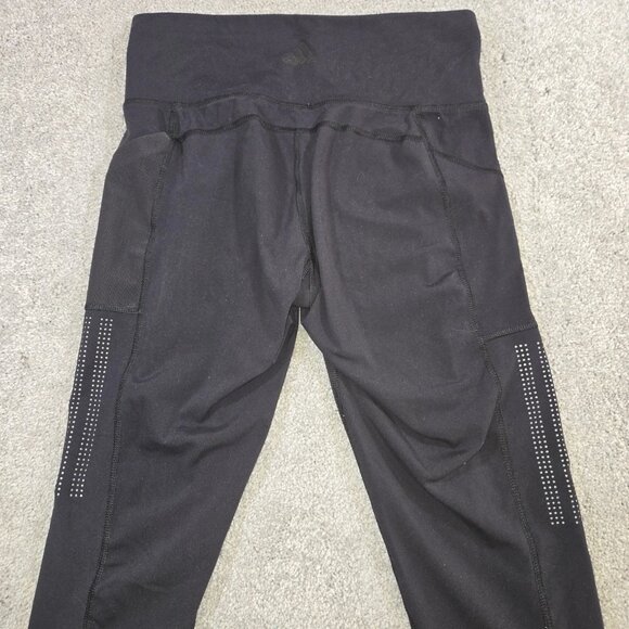 ADIDAS Climalite Activewear Capri Leggings Size Med Back Pull on - Picture 6 of 12